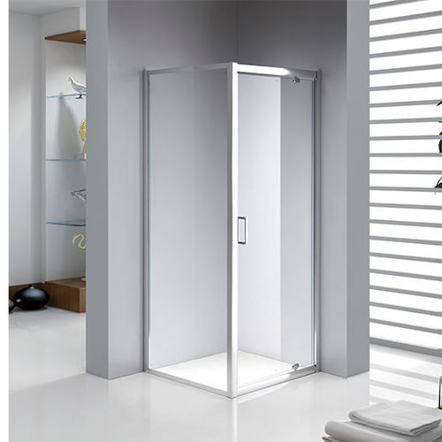 Glass shower cubicle - A1800K-F - Shaoxing Joyful Bathroom Co., Ltd - with pivot door / corner / clear glass