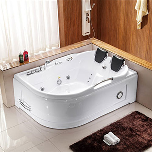 Above-ground hot tub - A024 - Shaoxing Joyful Bathroom Co., Ltd - corner / oval / 2-person