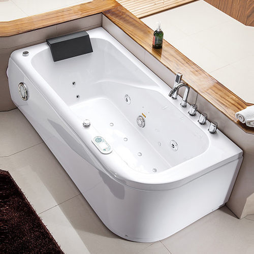 Above-ground hot tub - A040 - Shaoxing Joyful Bathroom Co., Ltd - rectangular / 2-person / acrylic