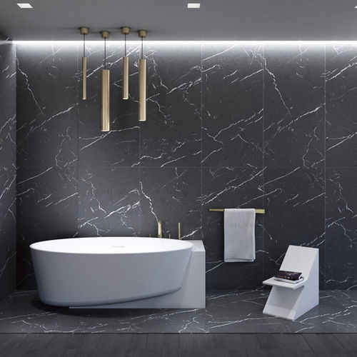 Oval bathtub - B117W5 - Munk Building Materials Co., Ltd. - free-standing / for homes / Solid Surface