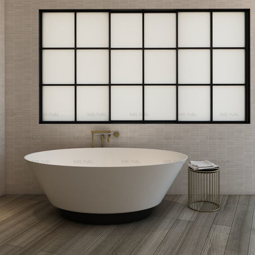 Round bathtub - B116W3 - Munk Building Materials Co., Ltd. - free-standing / for homes / Solid Surface
