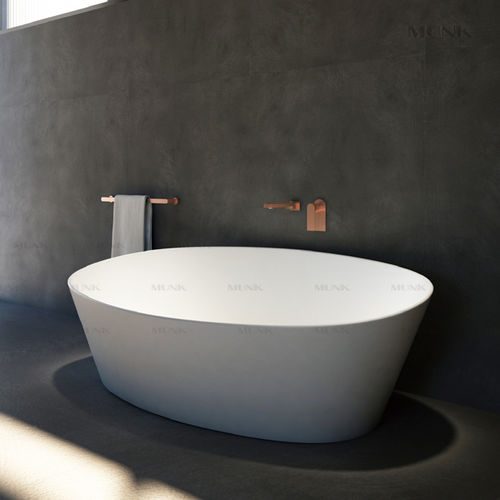 Oval bathtub - B117W2 - Munk Building Materials Co., Ltd. - free-standing / for homes / Solid Surface