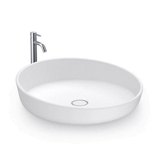 Wall-mounted wash basin - P124W4 - Munk Building Materials Co., Ltd. - acrylic / single / circular