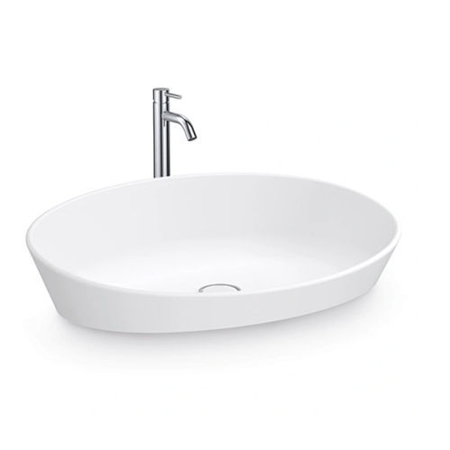 Countertop wash basin - P126W6 - Munk Building Materials Co., Ltd. - acrylic / with mixer tap / single