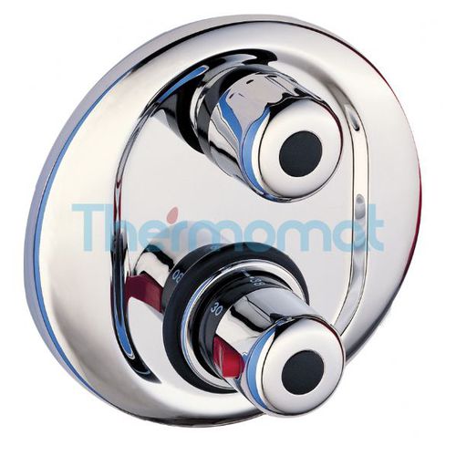 Shower mixer tap - TMTI1R34VC - Thermomat S.r.l. - built-in / thermostatic / chromed metal