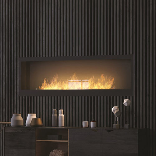 Bioethanol fireplace - INSIDE 1500 - INFIRE Karol Lipka - built-in / wall / Single-sided