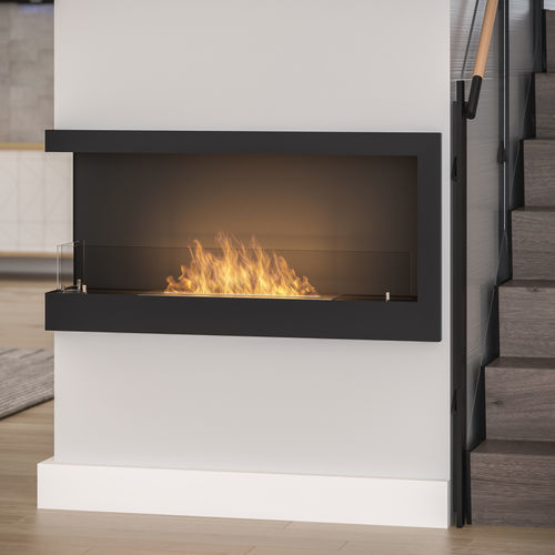 Bioethanol fireplace - 900 L - INFIRE Karol Lipka - built-in / corner / 2-sided