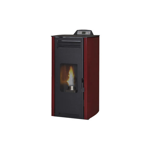 Pellet heating stove - ROSA - Laminox S.r.l. - 0 - 5 kW / 5 kW...10 kW / contemporary