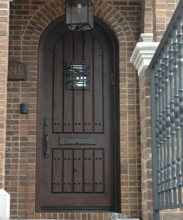 Entry door - OLD WORLD : OW-211 - Granddoors - alder / swing / semi-glazed