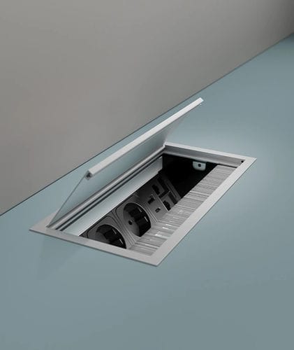 Power socket - VERSAFLAP - ASA International Group - data / double / desk