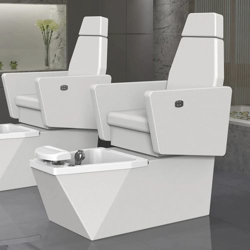 Leather pedicure chair - 4128 - Silverfox Corporation Limited - PU / with headrest / with footrest