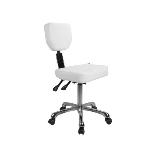 Beauty salon stool - 1030 - Silverfox Corporation Limited - contemporary / leather / steel base