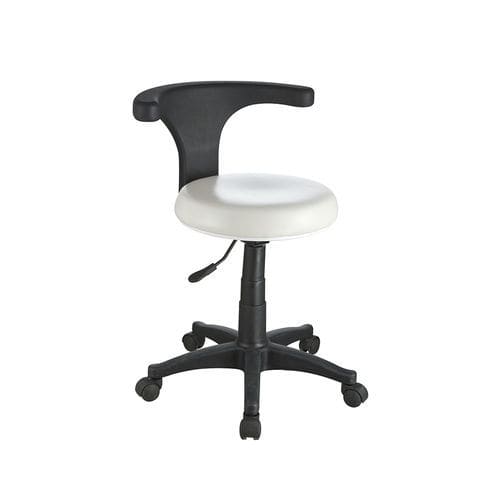 Beauty salon stool - 1028 - Silverfox Corporation Limited - contemporary / leather / steel base