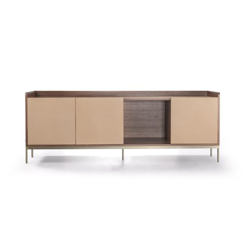 Contemporary sideboard - V236 - Aston Martin - wooden / leather