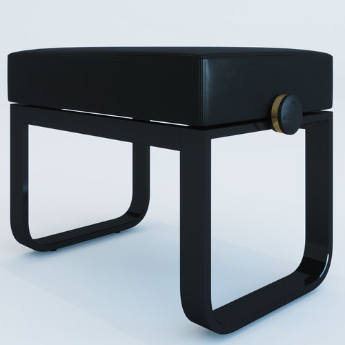 Contemporary piano stool - SATIE - KAUNUS DESIGN, S.L. - leather / glossy lacquered wood / beech