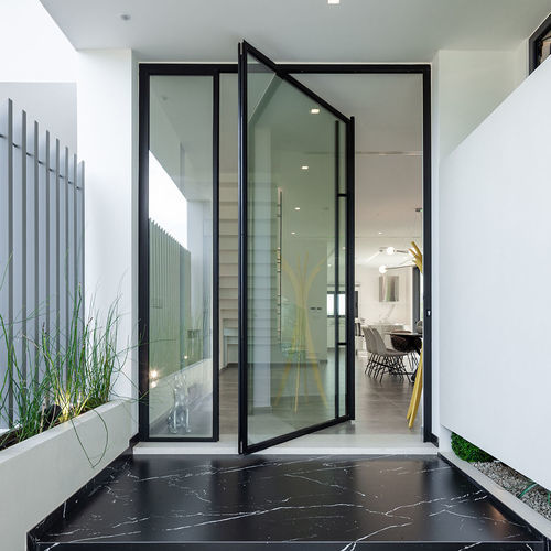 Exterior door - RABEL 8700  - RABEL SYSTEMS - composite / sliding / contemporary