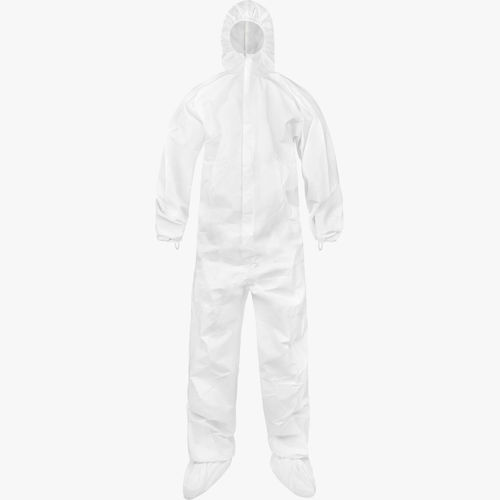 Work coveralls - CTL414CM - Lakeland - for laboratory / white / disposable