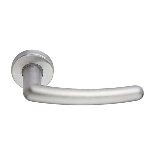 Door handle - BRUGES - RDS - chrome-plated brass / polished brass / contemporary
