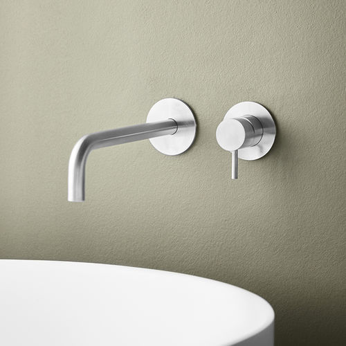 Washbasin mixer tap - QT3100-250 series - QTOO - wall-mounted / stainless steel / bathroom
