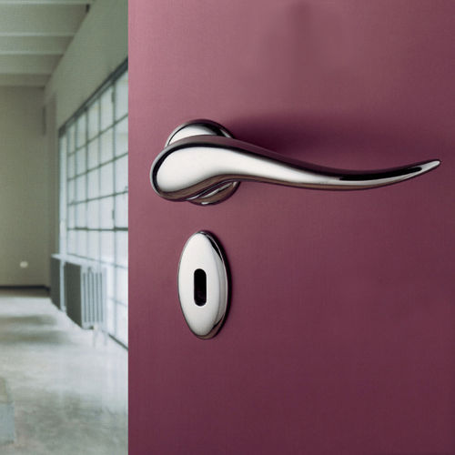 Door handle - APRITI - KLEIS - aluminum / contemporary / silver finish