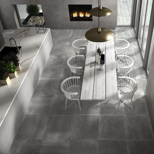 Porcelain stoneware tile - MORESTONE - saime - matte / indoor / floor