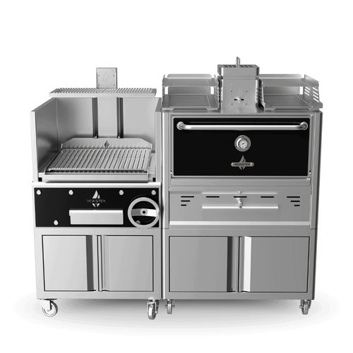 Commercial kitchen oven - MU-GP1GC -R76 - ROASTER OVENS N´GRILLS - charcoal / rack / rotisserie