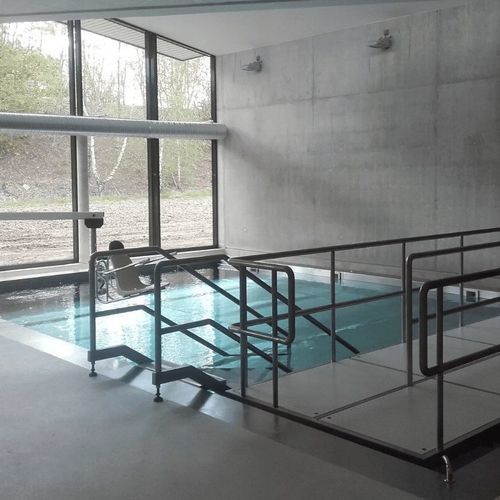 Stainless steel physical therapy pool - MONOBLOC - France REVAL