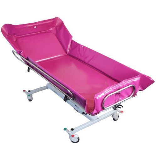 Height-adjustable shower trolley - CRYSTAL - France REVAL - electric / hydraulic