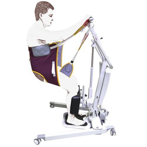 Lifting harness - 5467.11 - France REVAL - safety / lateral fixation point / dorsal fixation point