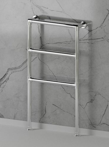 Hot water towel radiator - SELAWF-3-E - Opus Bathrooms - electric / contemporary / brass