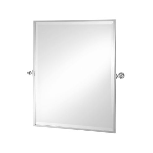 Wall-mounted mirror - MASTERS - Opus Bathrooms - contemporary / rectangular / nickel