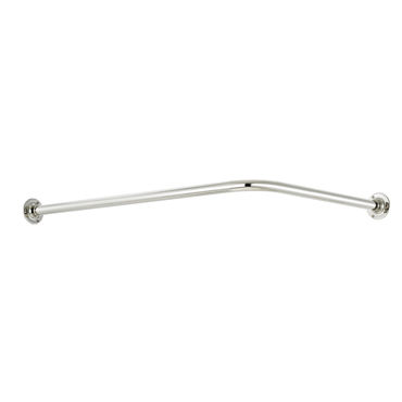 Metal shower curtain bar - Opus Bathrooms - curved / corner