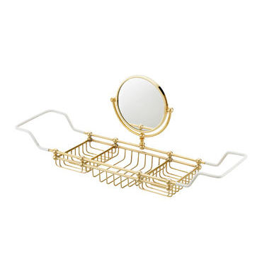 Wall-mounted shelf - DELUXE BATHRACK - Opus Bathrooms - contemporary / chromed metal / polished brass