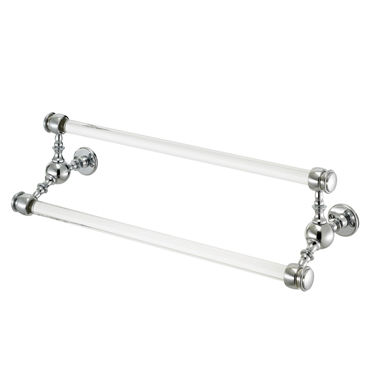 2-bar towel rack - Opus Bathrooms - wall-mounted / brass / for hotel