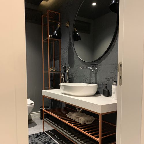 Contemporary bathroom - Tugra Mobilya - wooden