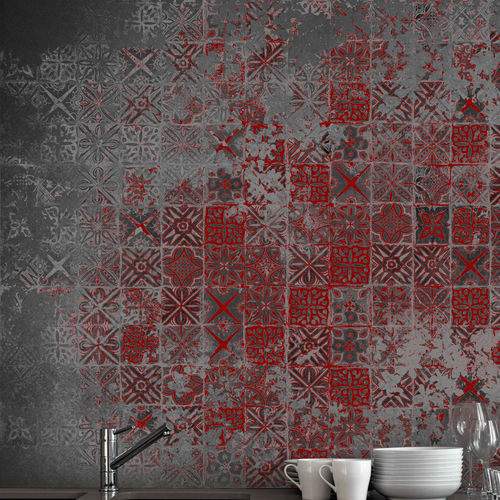 Contemporary wallpaper - SICILY - INSTABILE LAB - geometric pattern / printed