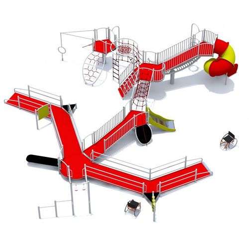 Playground structure - INTEGRADO : DRAGON - Inter System - HDPE / stainless steel / galvanised steel