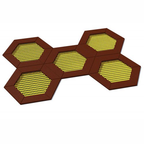 Playground trampoline - SALTO : HEXO 5A - Inter System - hexagonal / outdoor