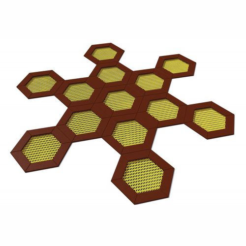 Playground trampoline - SALTO : HEXO 13 - Inter System - hexagonal / outdoor