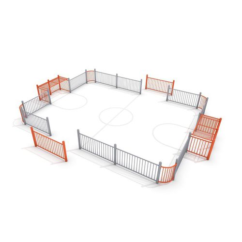Public space soccer pitch - ARENA : SOCCER RING 4 - Inter System - modular for toddlers