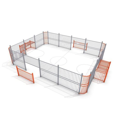 Public space soccer pitch - ARENA: SOCCER RING 3  - Inter System - modular for toddlers