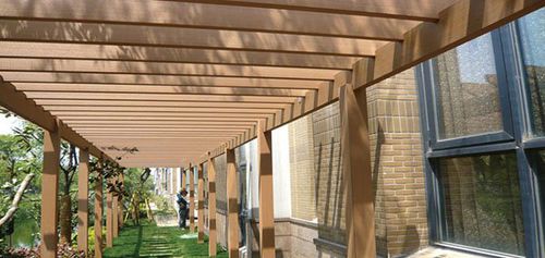 Self-supporting pergola - TRADITIONAL - Protechwood International Limited - WPC / wooden canopy / commercial