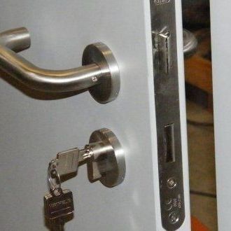 Acoustic industrial door - PM 37 - DECIBEL PLC - swing / metal / interior