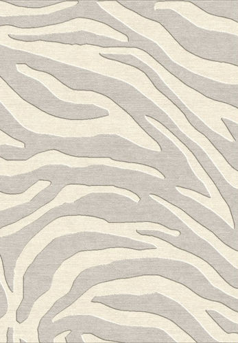 Contemporary rug - CAMPANSE - The rug couture - striped / wool / viscose