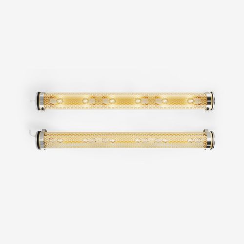 Contemporary wall light - MONCEAU, MONCEAU MINI - Sammode Studio - outdoor / stainless steel / anodized aluminum