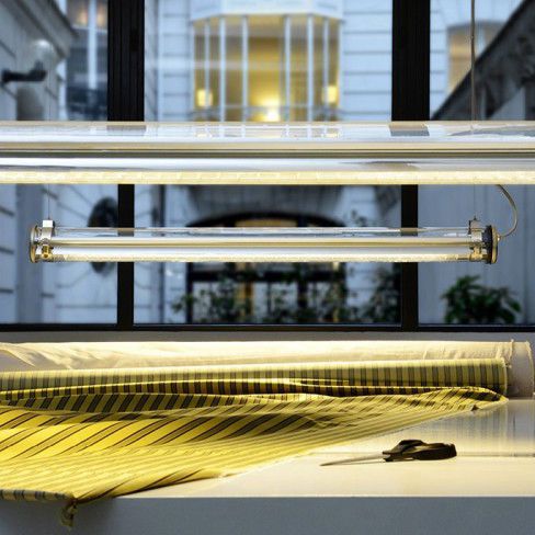 Pendant lamp - BRUEGHEL - Sammode Studio - stainless steel / anodized aluminum / PMMA