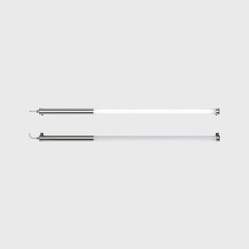 Contemporary ceiling light - MONDRIAN - Sammode Studio - tubular / stainless steel / PMMA