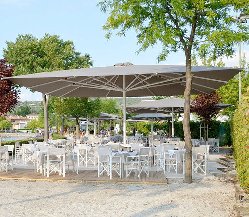 Square parasol - Titano Classic - Eredi di Pozza, IL PARCO - rectangular / mast-centered / telescopic
