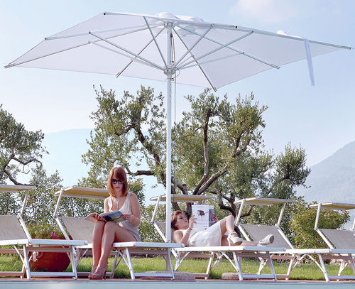 Square parasol - Acquamarina Classic - Eredi di Pozza, IL PARCO - round / rectangular / mast-centered