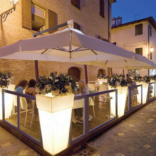 Aluminum railing - Unique - Eredi di Pozza, IL PARCO - glass panel / outdoor / for patio